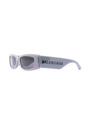 square-frame logo-print sunglasses