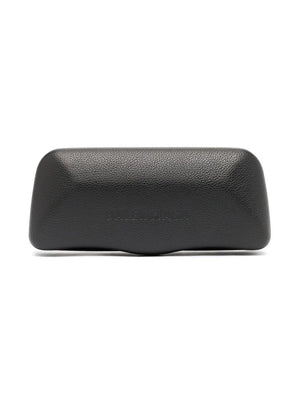 square-frame logo-print sunglasses