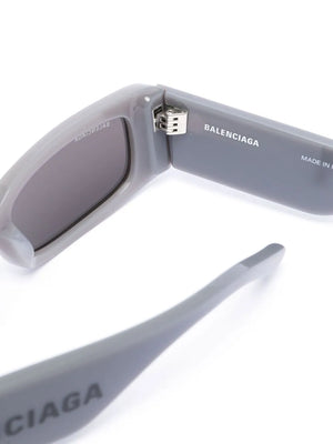 square-frame logo-print sunglasses
