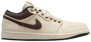 Jordan 1 Low Premium Pale Ivory Off Noir Baroque Brown