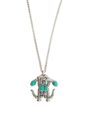Mirror Snake pendant necklace