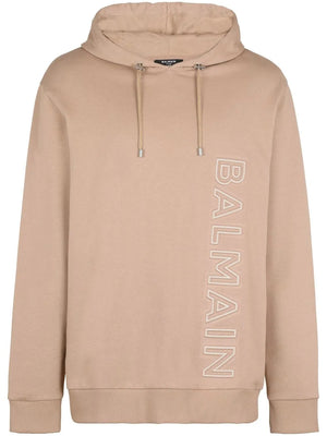 logo-embossed cotton Hoodie