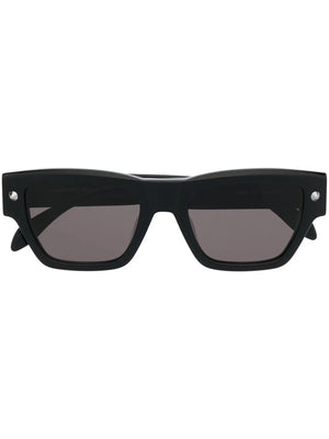 engraved-logo square sunglasses