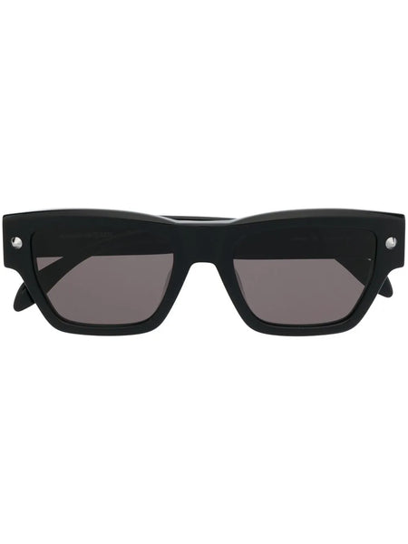 engraved-logo square sunglasses