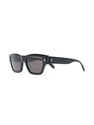engraved-logo square sunglasses