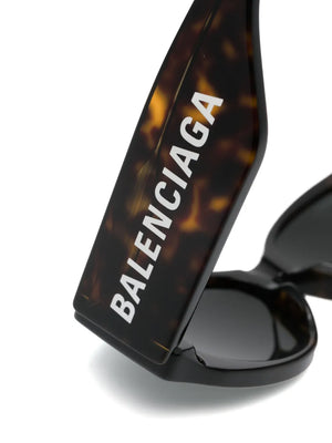 logo-print biker sunglasses