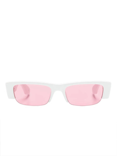 Graffiti slashed rectangle sunglasses