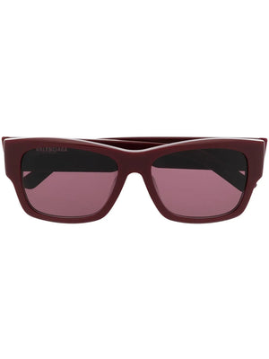 enamelled-logo square-frame sunglasses