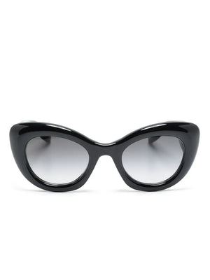 engraved-logo round-frame sunglasses