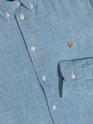 denim long sleeves shirt
