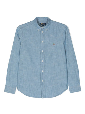 denim long sleeves shirt