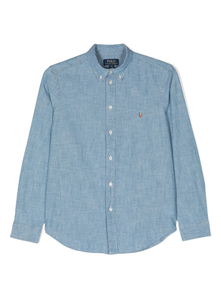 denim long sleeves shirt