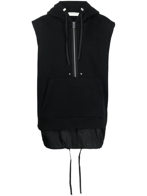half-zip fastening sleeveless Hoodie