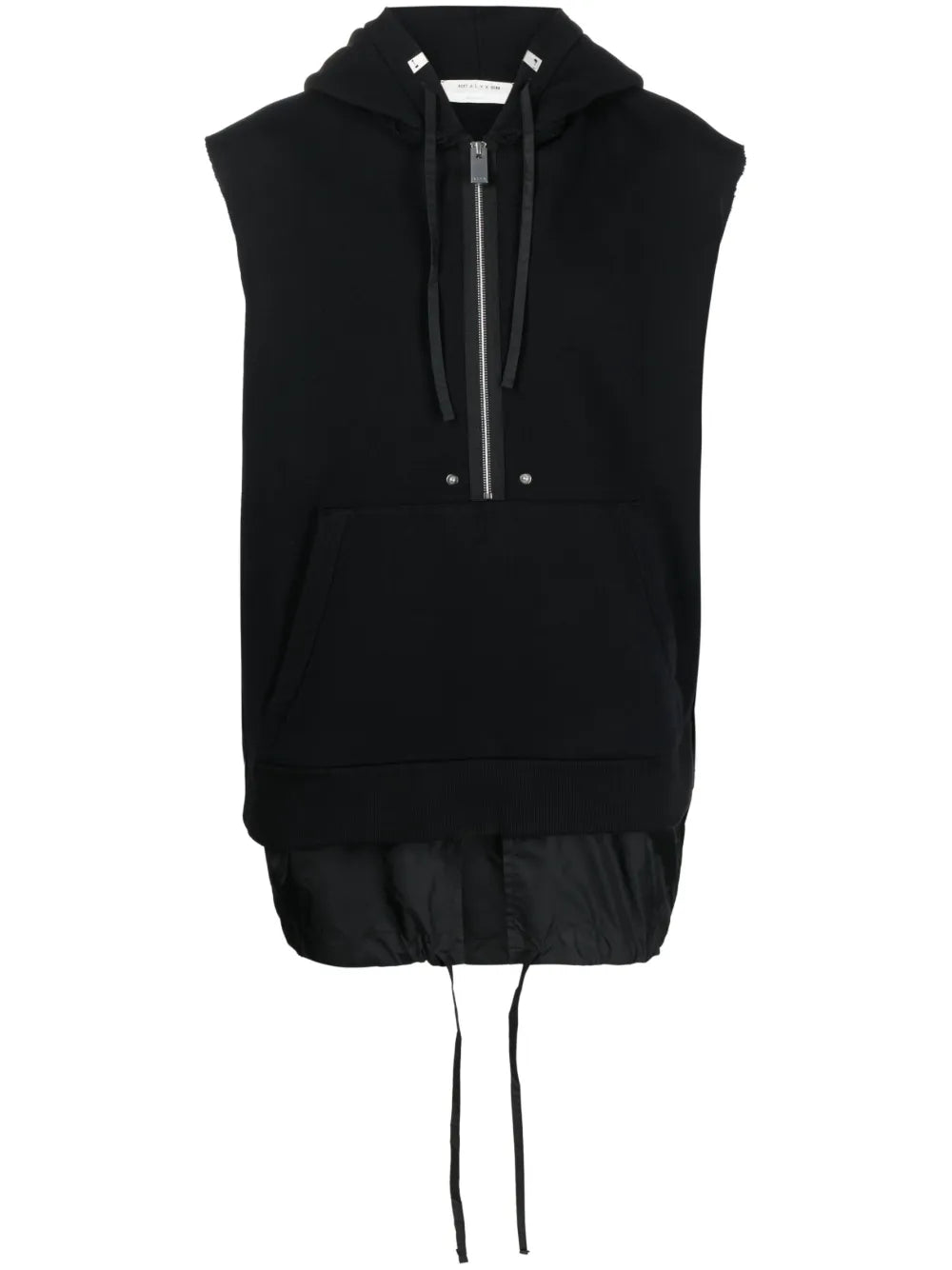 half-zip fastening sleeveless Hoodie