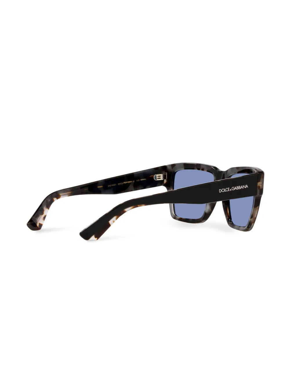tortoiseshell-detail mirrored-lense sunglasses
