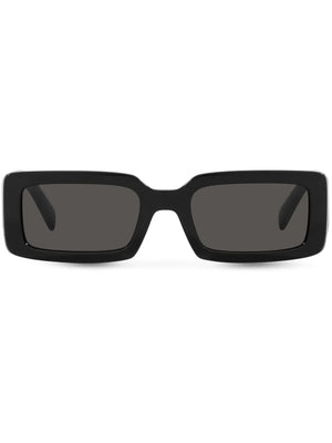 rectangular-frame logo-print sunglasses