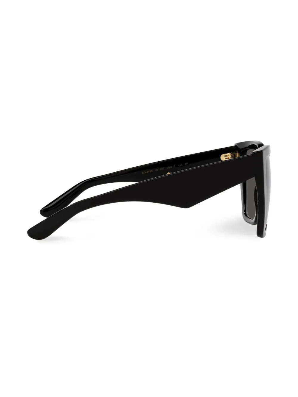 square-frame logo-arm sunglasses