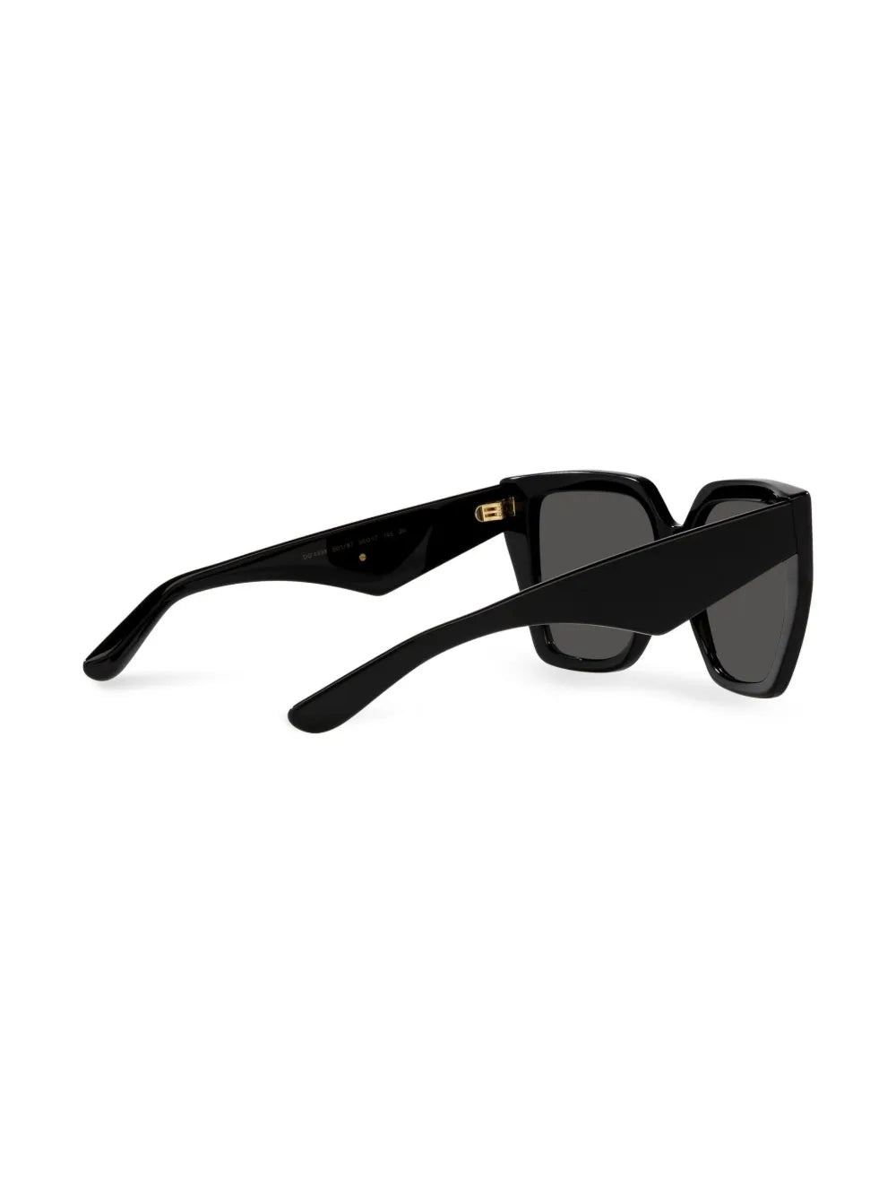 square-frame logo-arm sunglasses