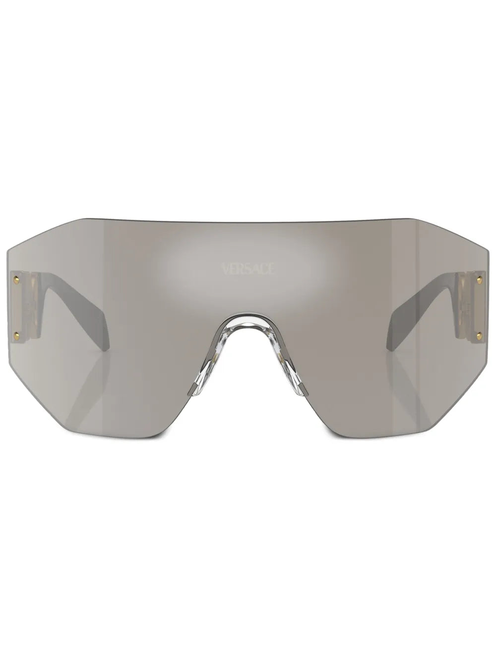 oversized shield-frame sunglasses