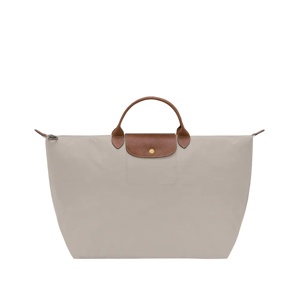 Longchamp Le Pliage Original M Handbag Pebble - Recycled canvas