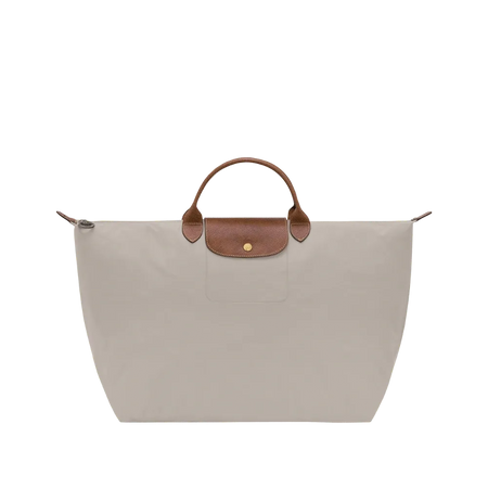 Longchamp Le Pliage Original M Handbag Pebble - Recycled canvas