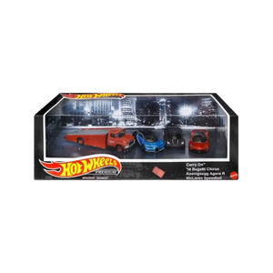 Hot Wheels Supercars Bugatti Chiron Koenigsegg Agera McLaren Speedtail Premium Set