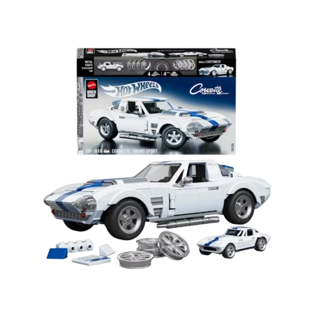 Mattel Brick Shop Hot Wheels Corvette Grand Sport Building Set