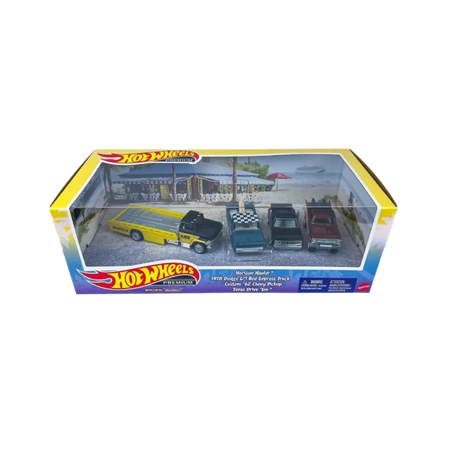 Hot Wheels Premium Horizon Hauler 1978 Dodge Custom '62 Pickup Set