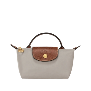 Longchamp Le Pliage Original Pouch with handle Pebble - Recycled canvas