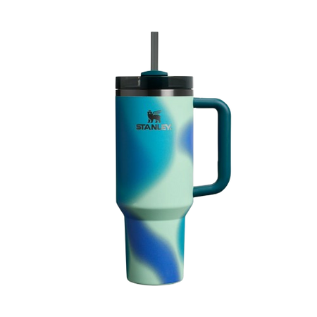 STANLEY TUMBLER Mug FlowState The New Frequency Coastal Teal Motion 40 oz