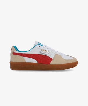 PUMA | PALERMO LEATHER { PUMA WHITE/FOR ALL TIME RED