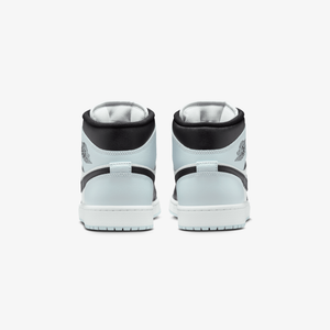 JORDAN AIR JORDAN 1 MID { BLACK/SQUADRON BLUE-AURA-WHITE