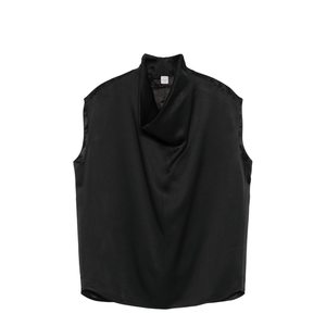 Sleeveless Funnel-neck Top