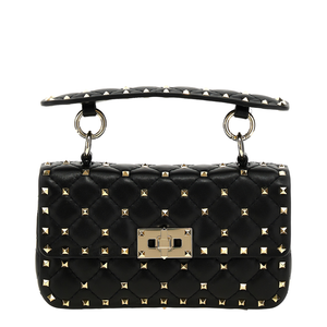 Rockstud Spike Nappa Leather Handbag