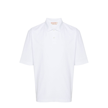 White Organic Cotton Polo