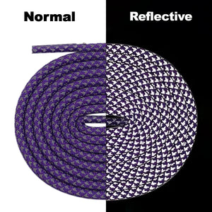 Reflective Rope Laces- Purple Yeezy Laces Kicks Machine