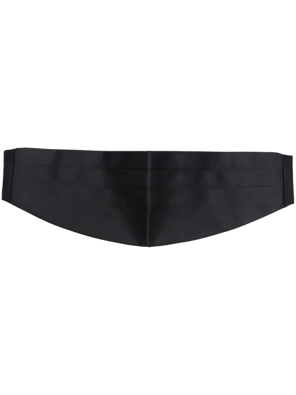 pleated silk cummerbund belt