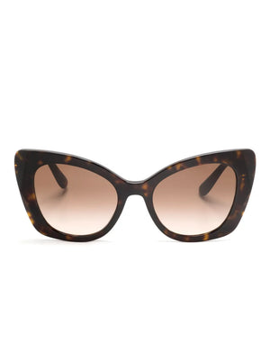 logo-plaque butterfly-frame sunglasses