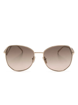 gradient oversized-frame sunglasses