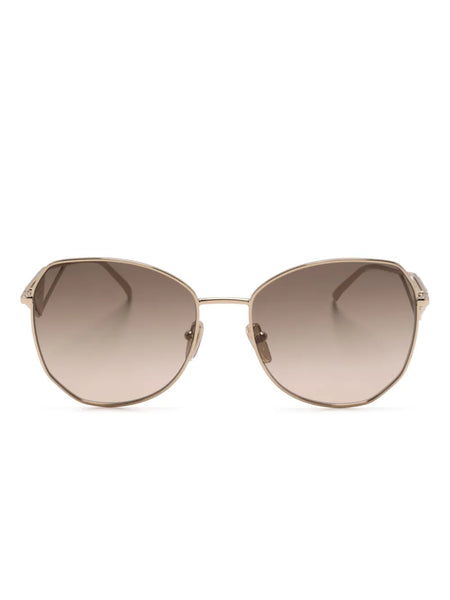 gradient oversized-frame sunglasses