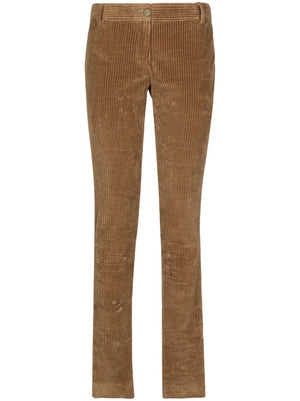 low-rise corduroy trousers