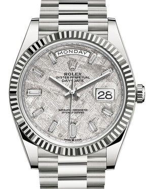 Rolex | Day-Date | 228239-0055 | White gold | 40 mm | White gold | Grey | Automatic