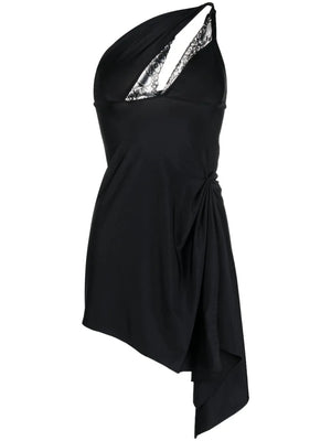 asymmetric mini dress