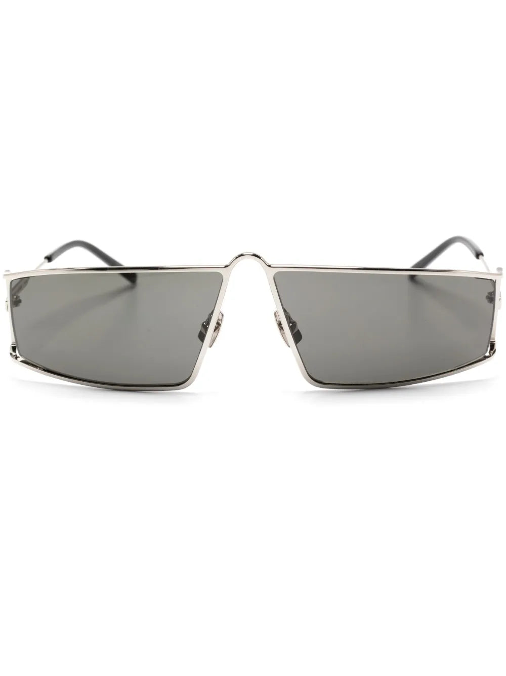 metallic square-framed sunglasses
