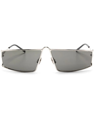 metallic square-framed sunglasses