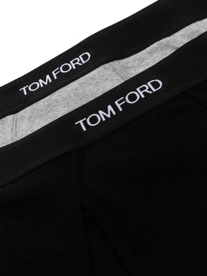 logo-waist cotton briefs (pack of two)