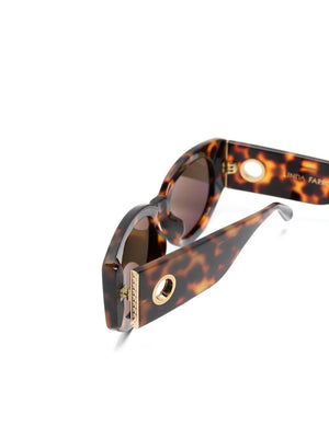 Debbie oval-frame sunglasses