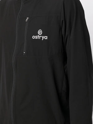 logo print hooded jacket