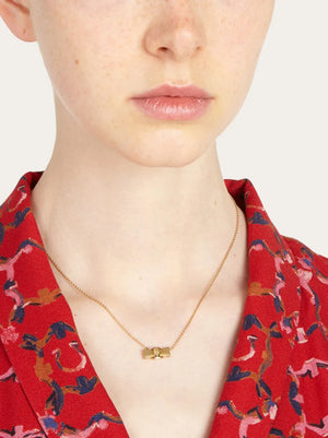 Vera bow-pendant necklace