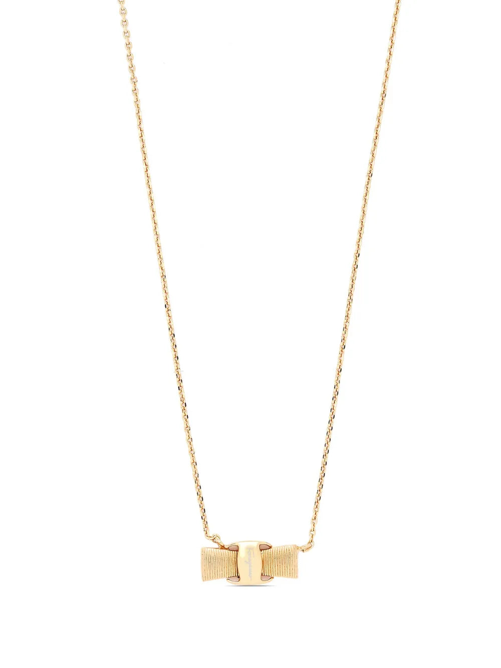 Vera bow-pendant necklace